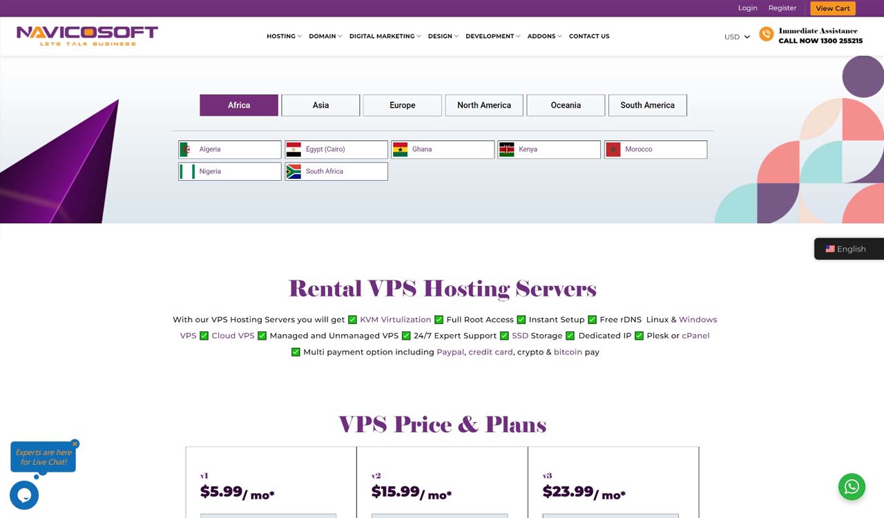 This picture is a screenshot of the cover of the website:https://www.navicosoft.com/vps-hosting/